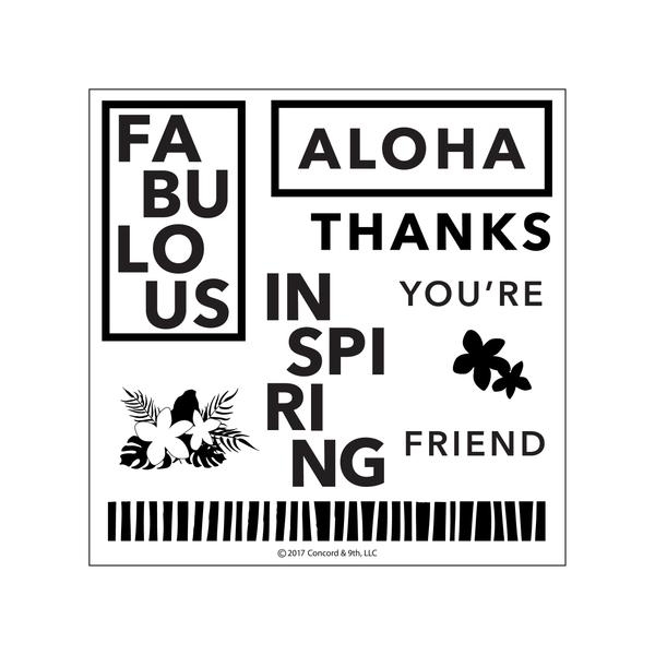 Concord & 9th 透明印章 Aloha Friend │艾緹可手作坊