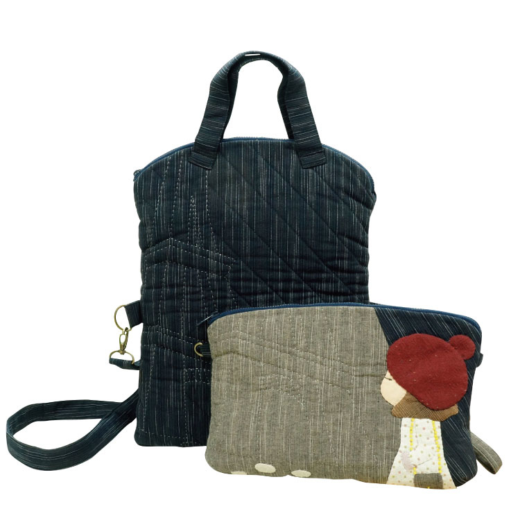 午夜巴黎‧可拆式兩用包-(材料包)