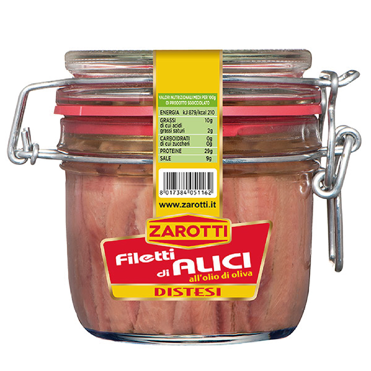 Zarotti 新鮮冷藏 葵花油漬 鯷魚 230g anchovies in oil anchovy