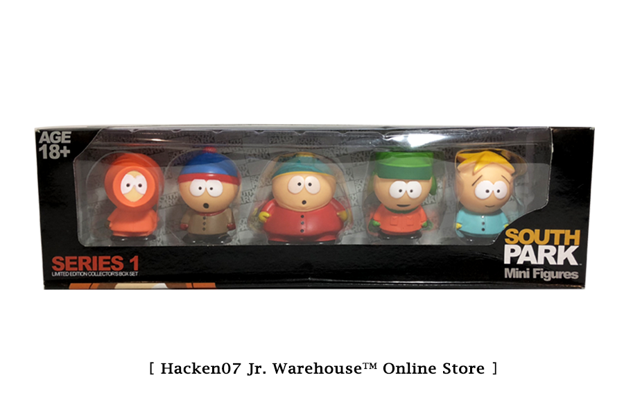 South Park 南方公園 2017年經典款主角五件組玩偶公仔 6cm
