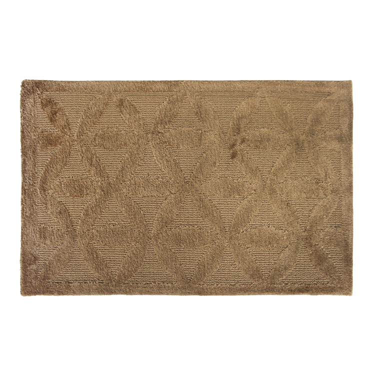 葉紋玄關墊(45x70cm)-咖啡色