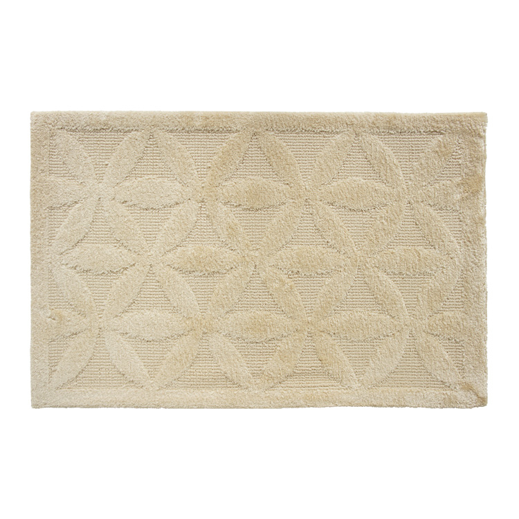 葉紋玄關墊(45x70cm)-米白色