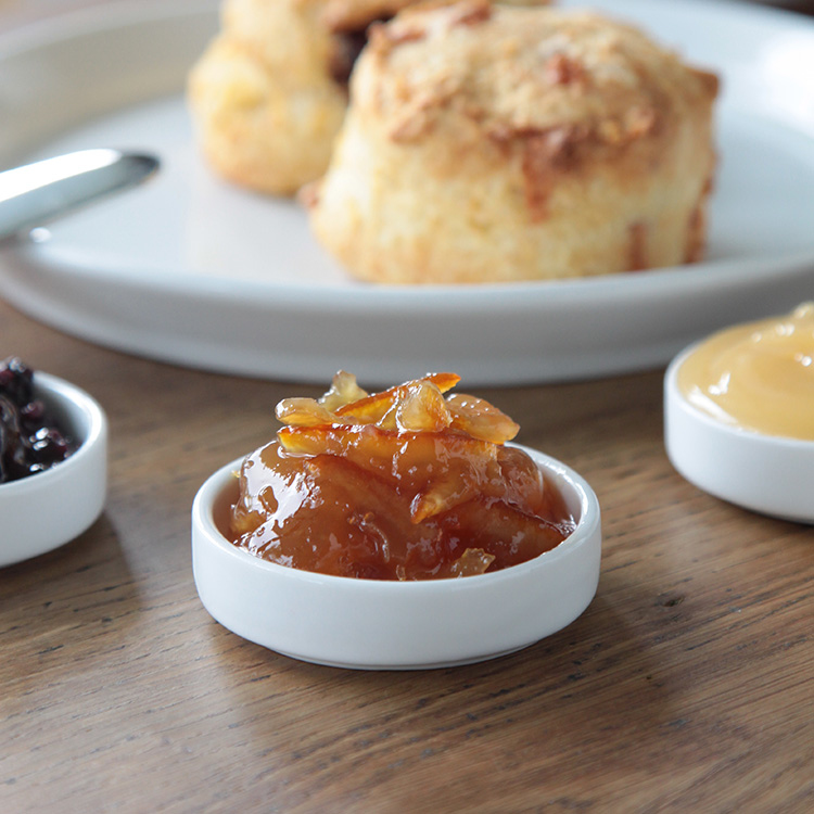 果醬奶油小圓碟