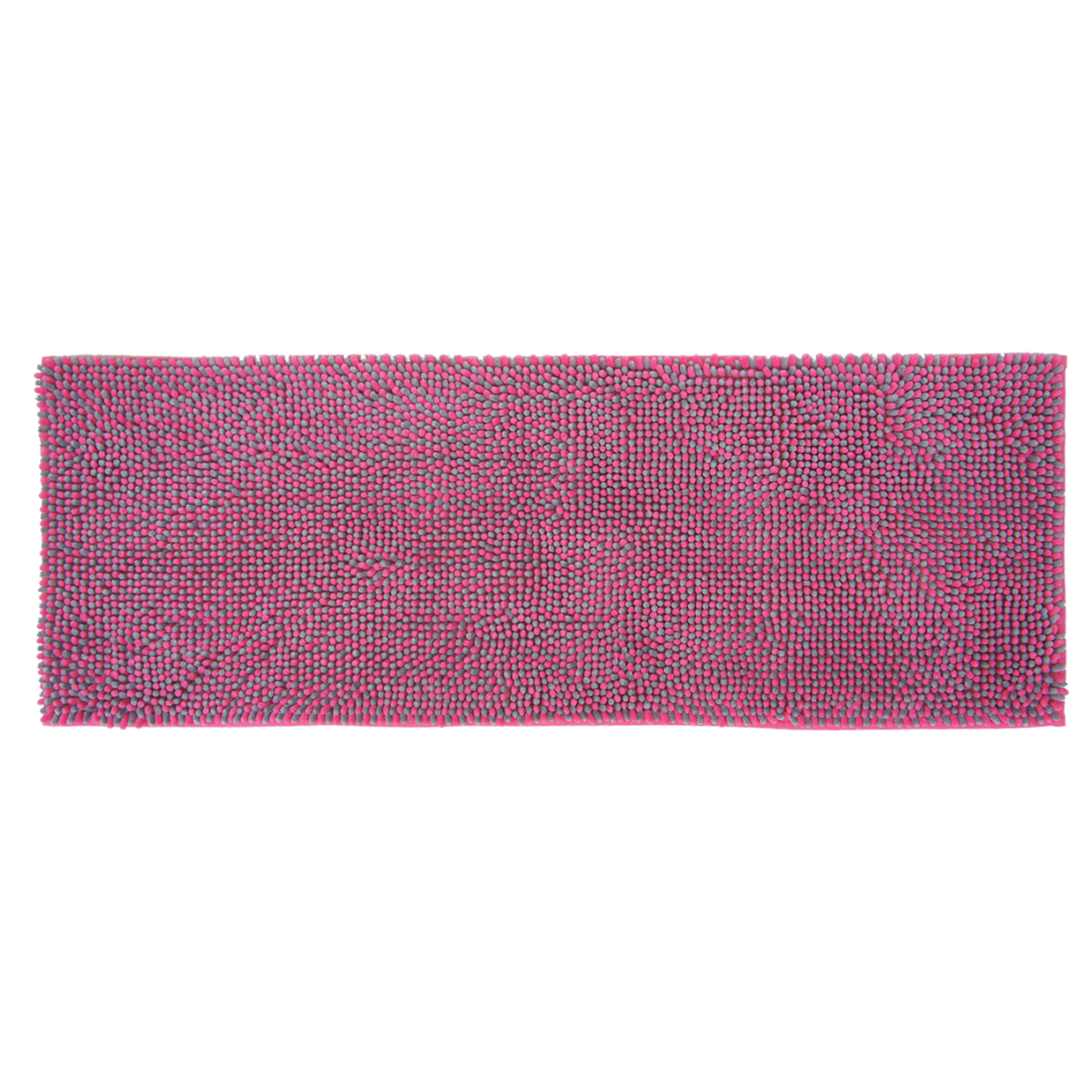 時尚吸水長踏墊(45x120cm)-灰粉紅