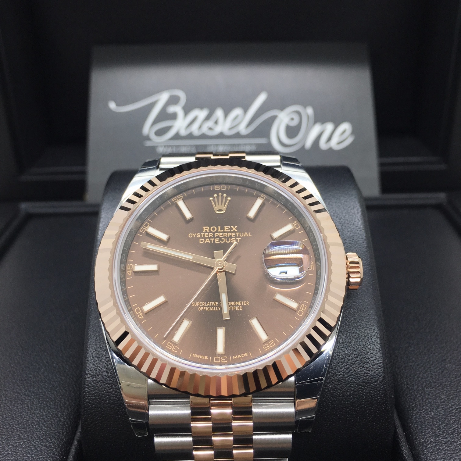 BRAND NEW ROLEX  126331 CHOCOLATE DIAL DATEJUST 41 JUBILEE STRAP ROSE GOLD STEEL