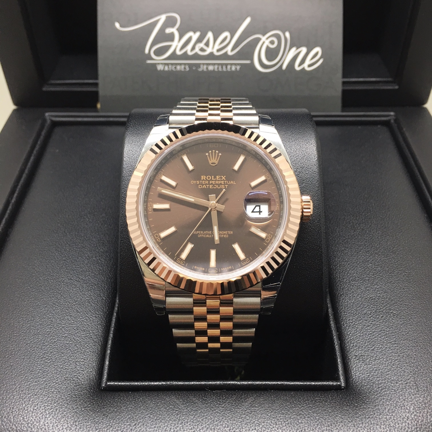 BRAND NEW ROLEX  126331 CHOCOLATE DIAL DATEJUST 41 JUBILEE STRAP ROSE GOLD STEEL