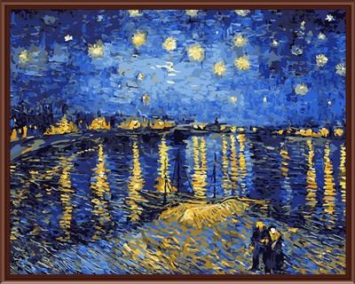 【66323】梵谷-星空下的羅納河