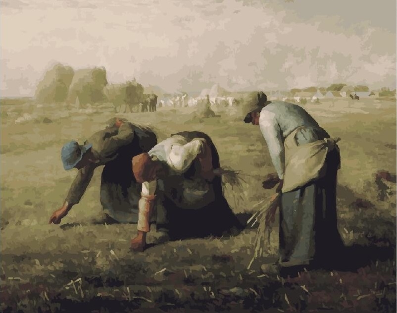 【DT035】米勒 拾穗