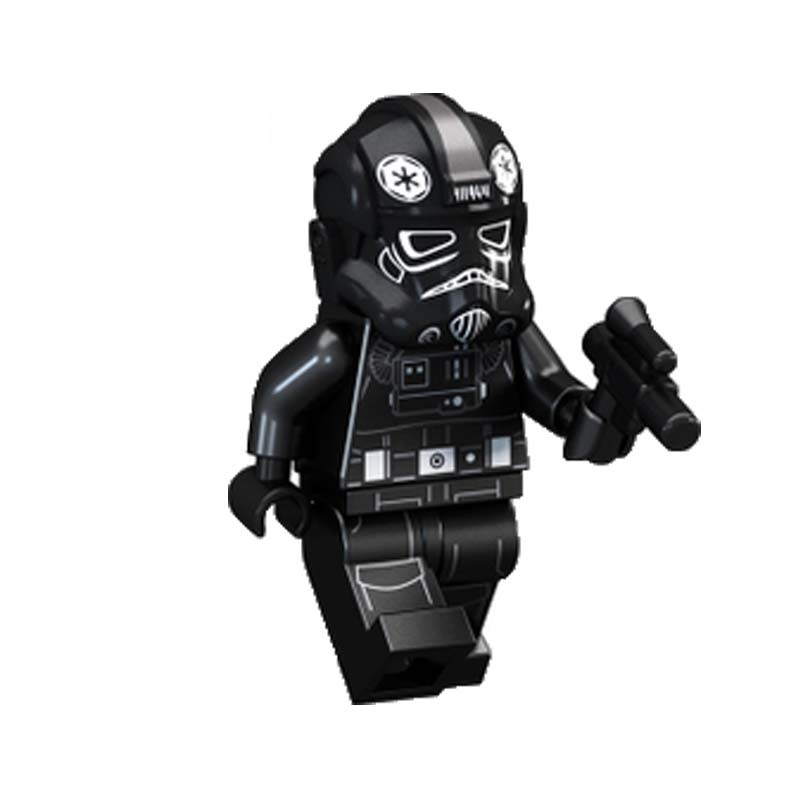 01 Big Bricks Custom Tie Pilot Minifigure Mini figure Blocks Fit Lego P787
