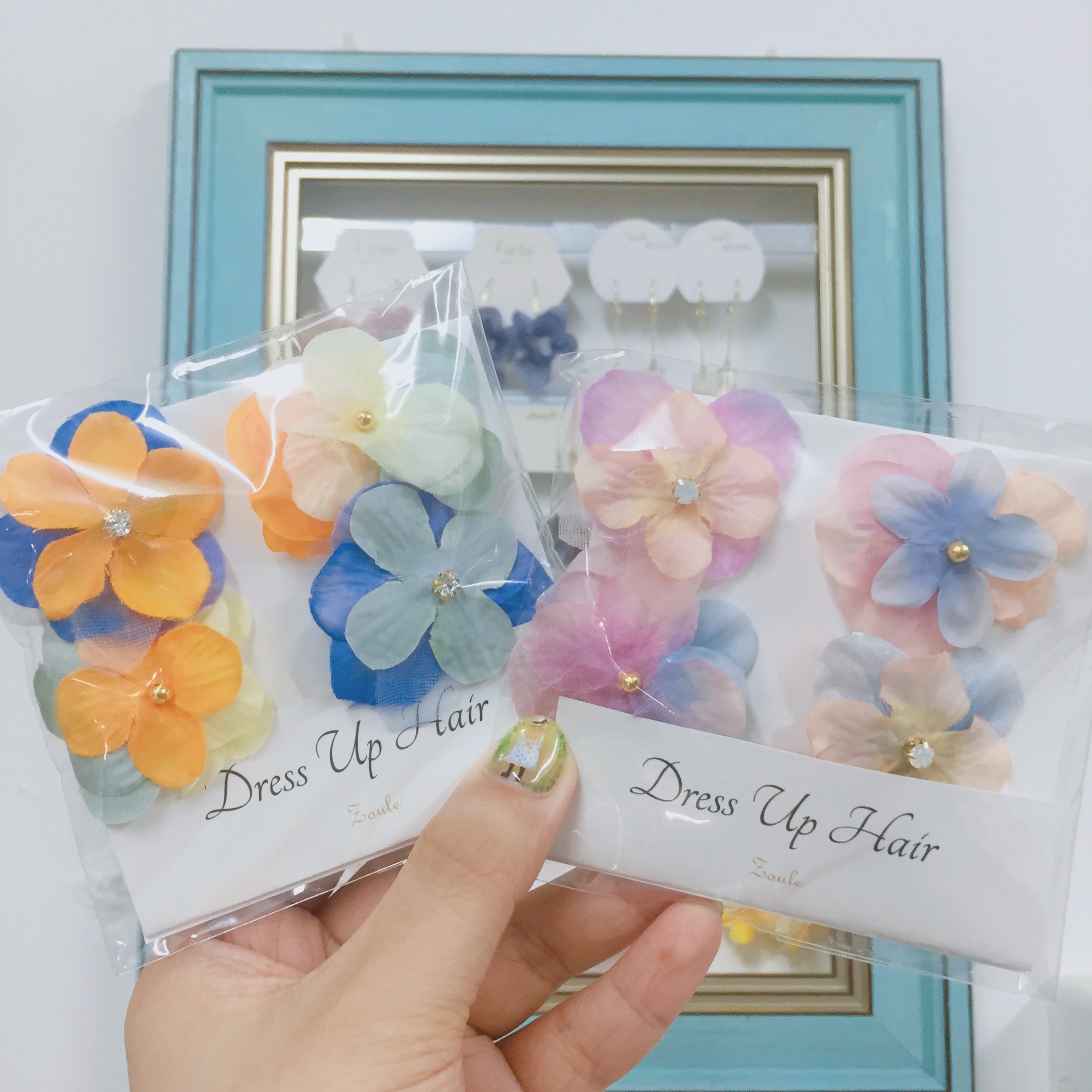 [網站限定優惠]【Zoule】 日本人造花髮夾set(4pcs)