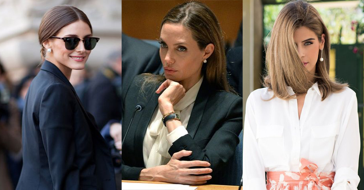 韓國珍珠明星耳環耳夾搭配垂墜貼耳圈圈復古