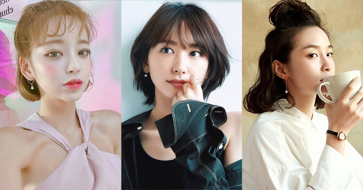 韓國珍珠明星耳環耳夾搭配垂墜貼耳圈圈復古