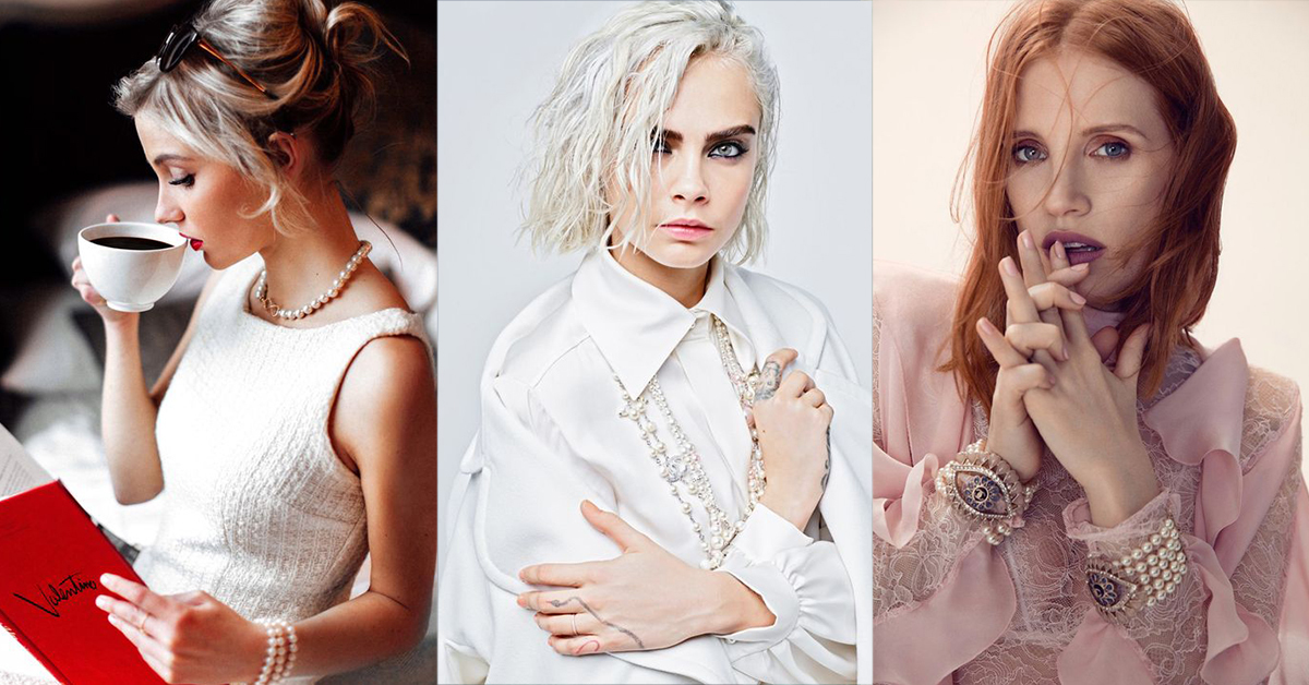 韓國珍珠明星耳環耳夾