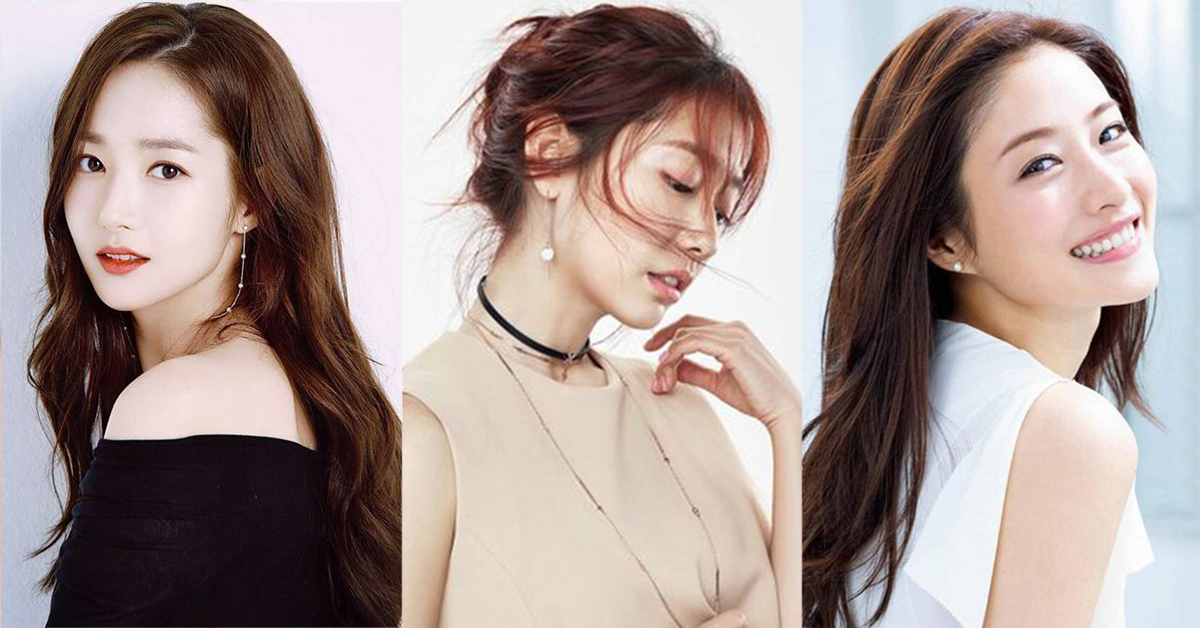 韓國珍珠明星耳環耳夾搭配垂墜貼耳