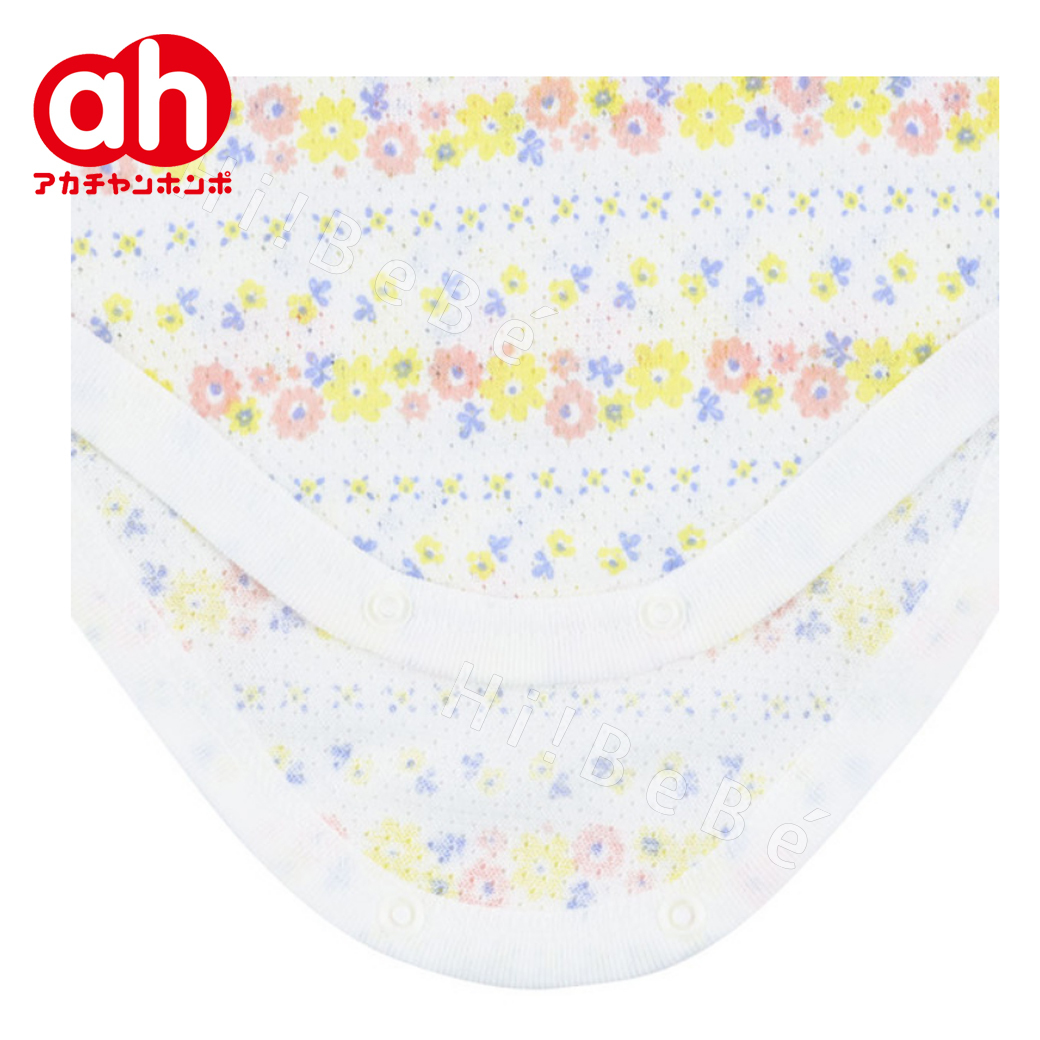 日本 阿卡將Akachan 無袖包屁衣-小花