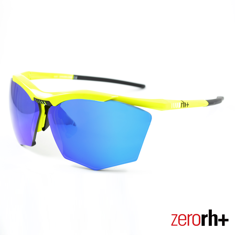 RH889螢光黃鏡框搭配藍水銀鏡面