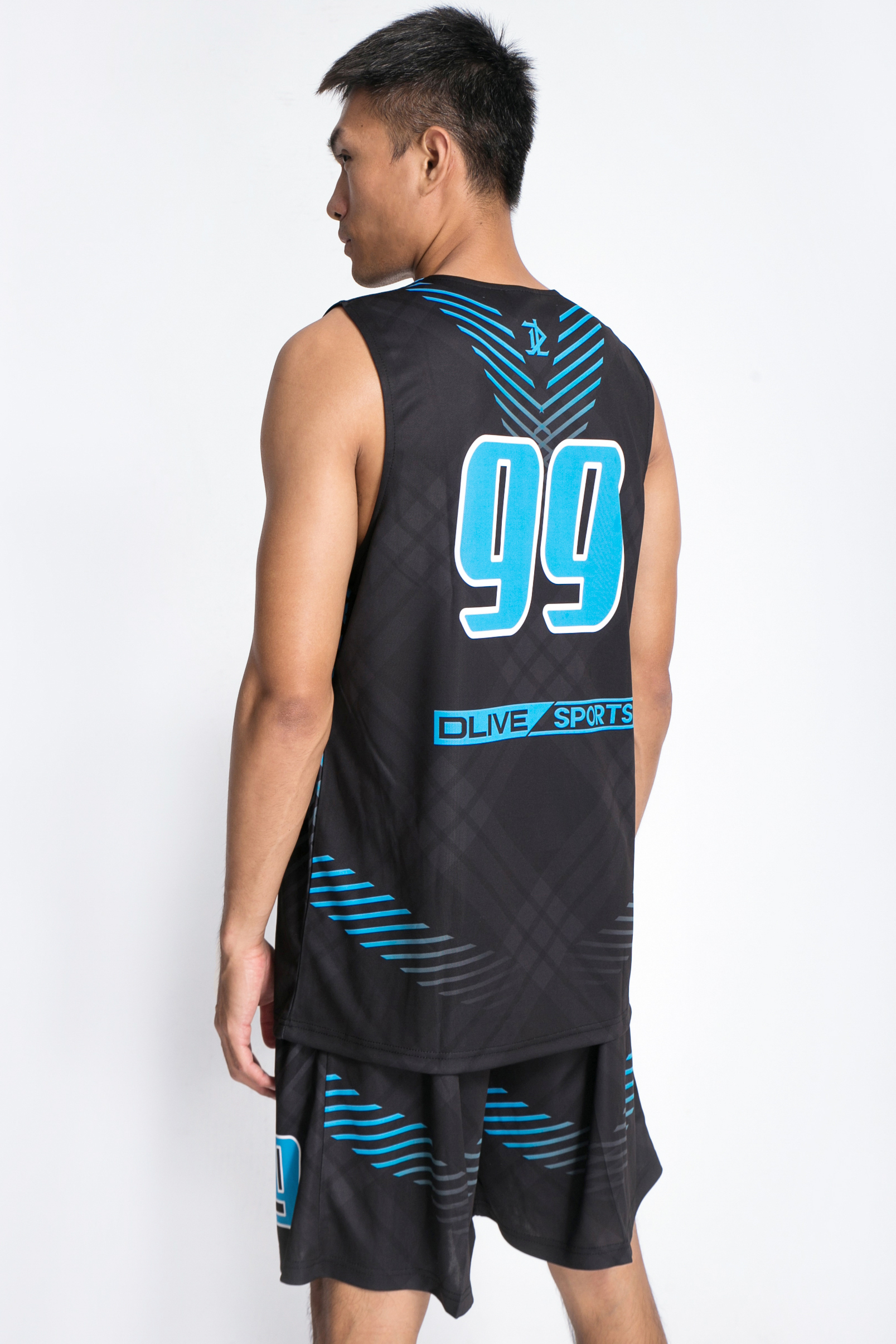 單面昇華V領籃球服 - 奧德賽