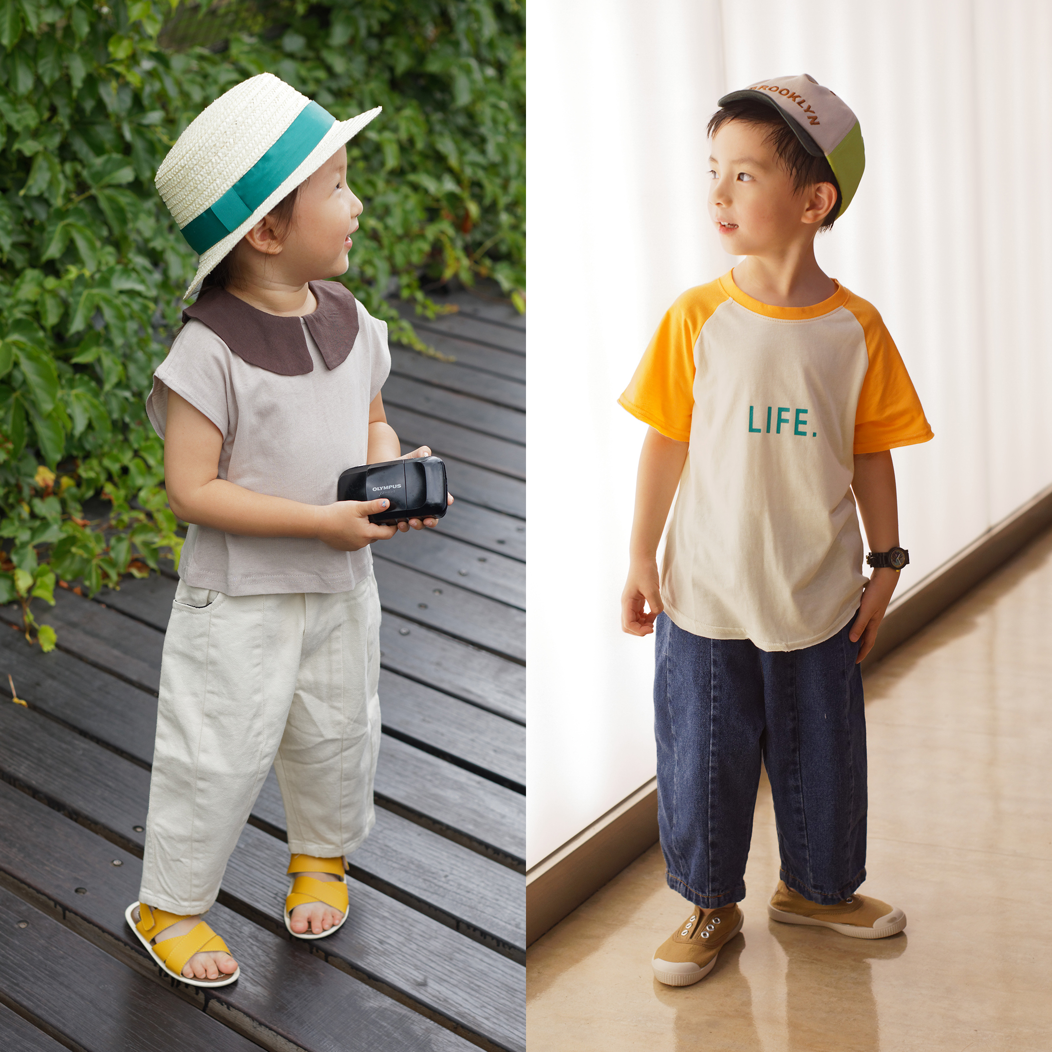 男女童裝材質尺寸示意