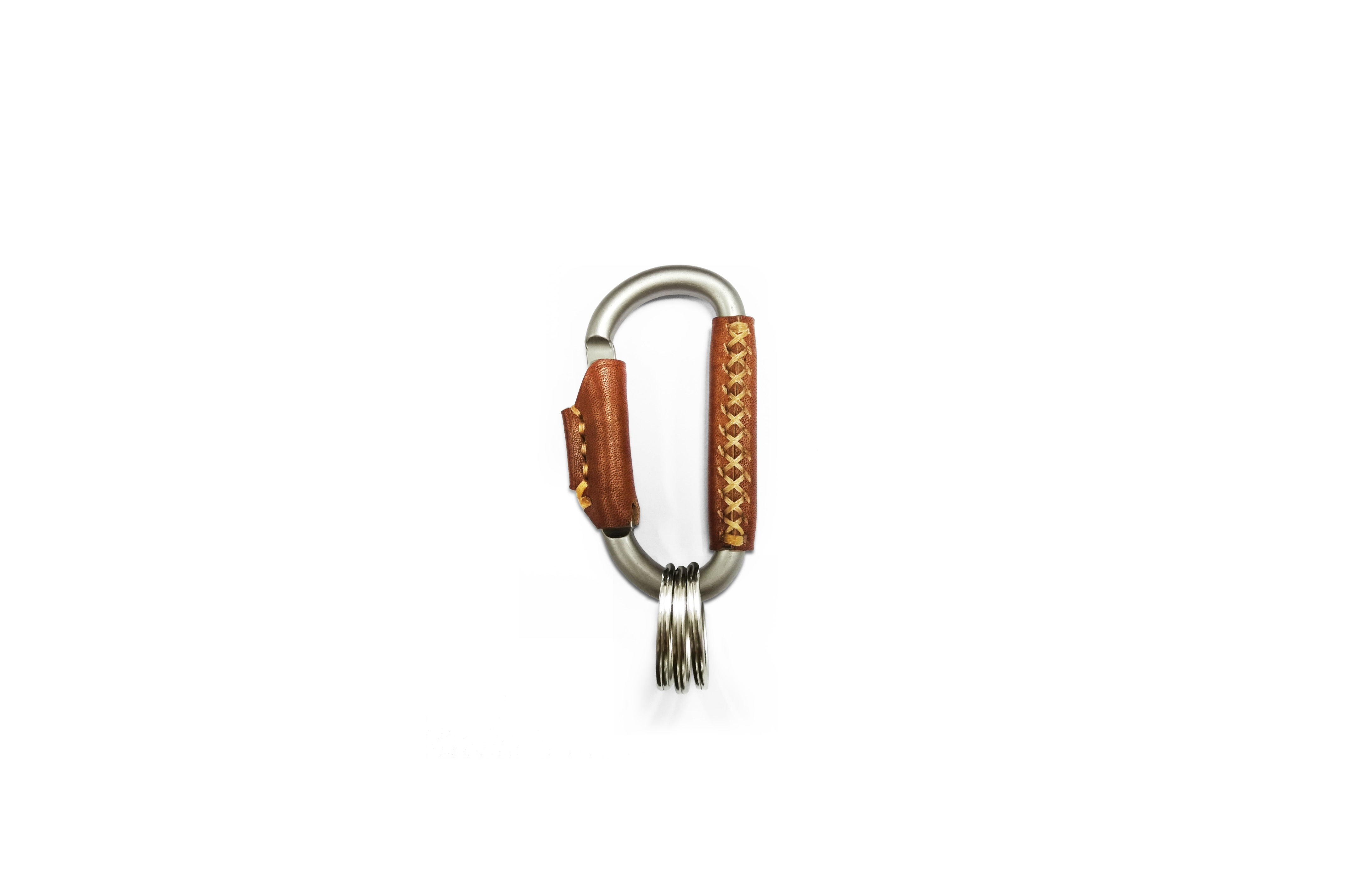 MICO Carabiner leather wrapped Key holder, key chain, k
