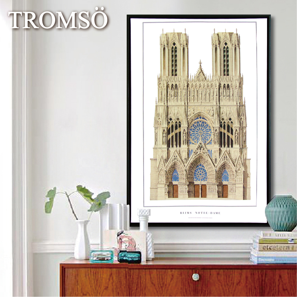 風尚有框畫40x60-建築法國聖母院WA023