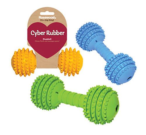 英國 Rosewood 橡膠玩具系列 - Dumbell 8cm