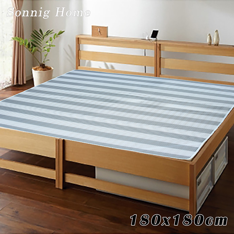 四季機能型3D透氣墊_雙人加大(180x180cm)(灰白)