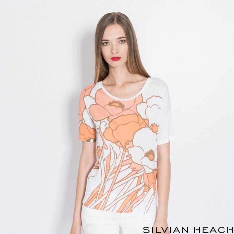 【silvian-heach】罌粟花短袖T恤