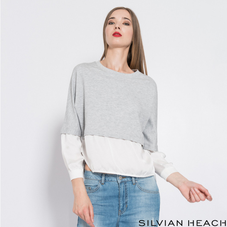 【silvian-heach】拼接長袖T恤