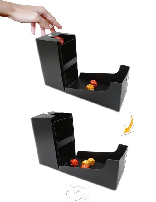 塑膠骰塔 塑盒骰塔 霧黑