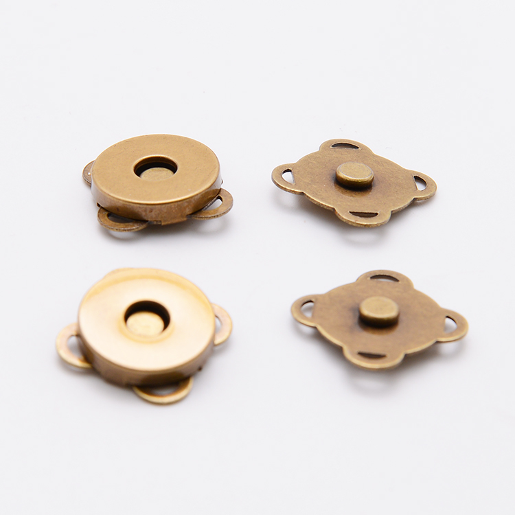 手縫磁釦(四孔)-古銅色一組2個