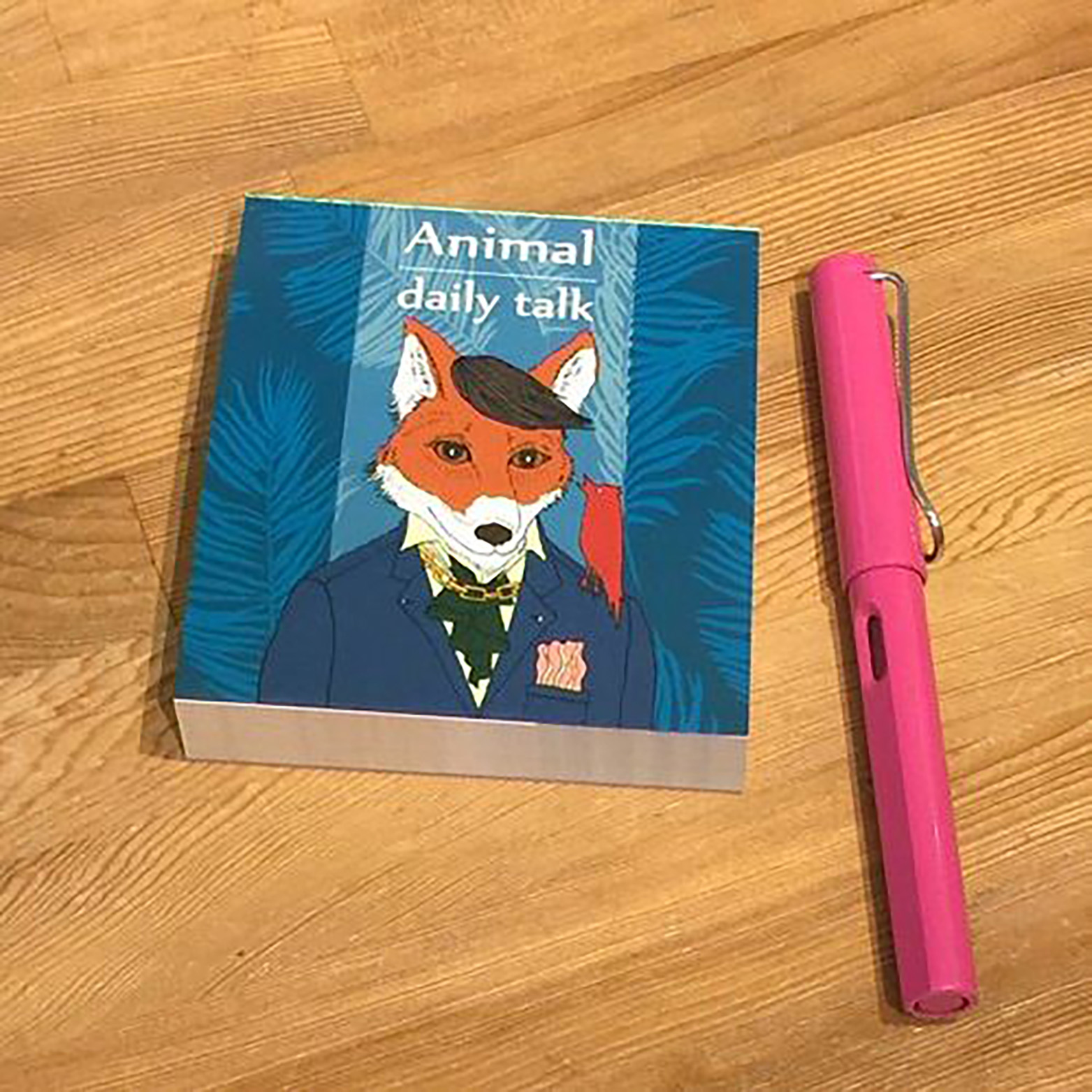 針線球_動物日常對話_插畫便條紙