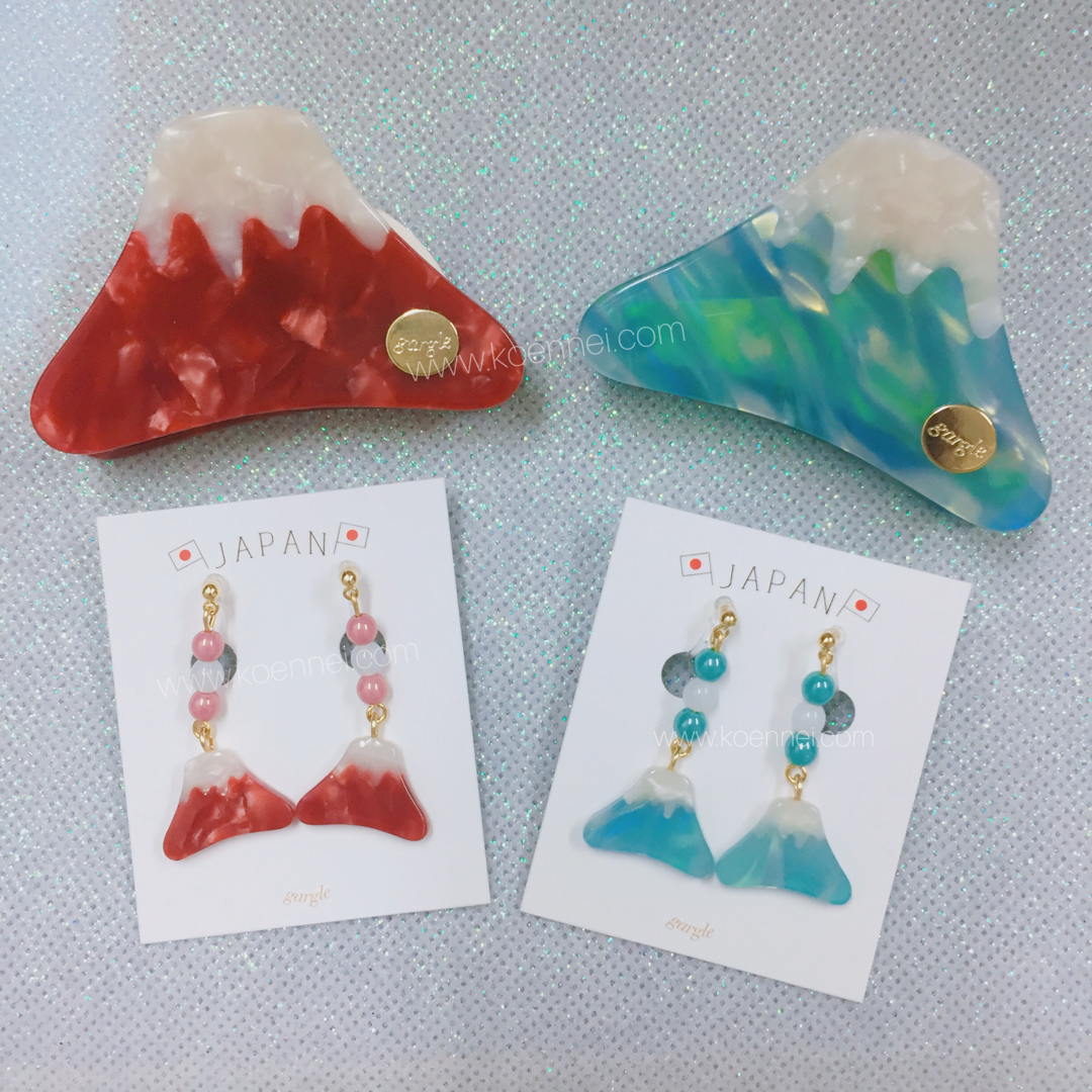 [網站限定優惠]【Gargle】 日本富士山耳環/爪夾