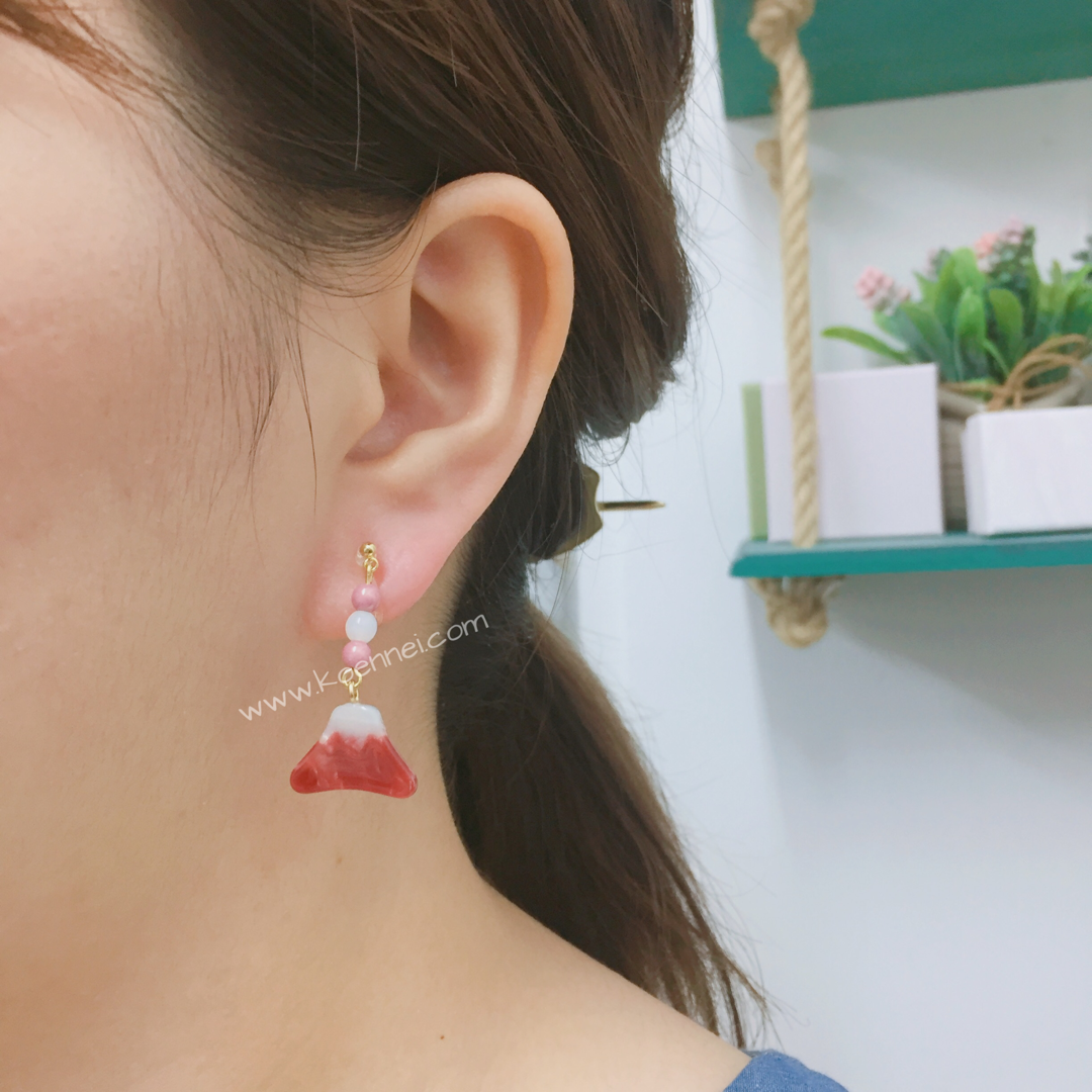 [網站限定優惠]【Gargle】 日本富士山耳環/爪夾