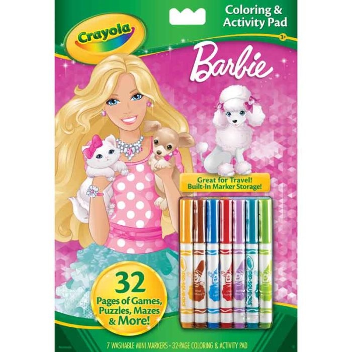 Crayola Barbie Coloring and Activity Book with Markers