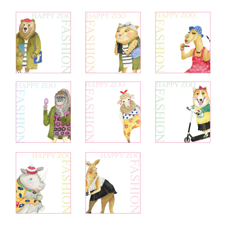 針線球_哈潑ZOO時尚_插畫便條紙