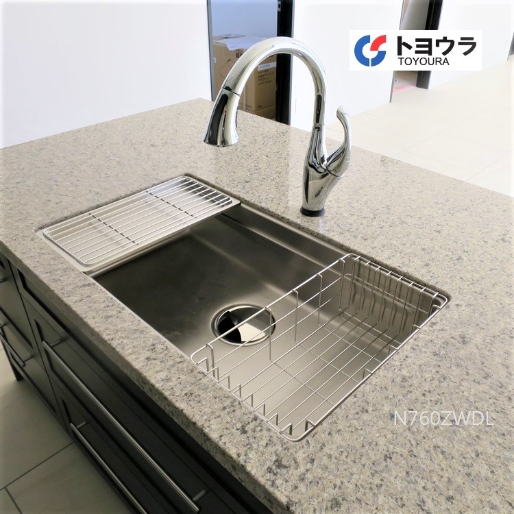 BS】日本TOYOURA 3D水槽N760ZWDL多功能不鏽鋼壓花水槽