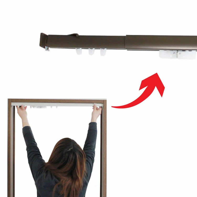 1800268 日本可伸縮 DIY 窗簾路軌