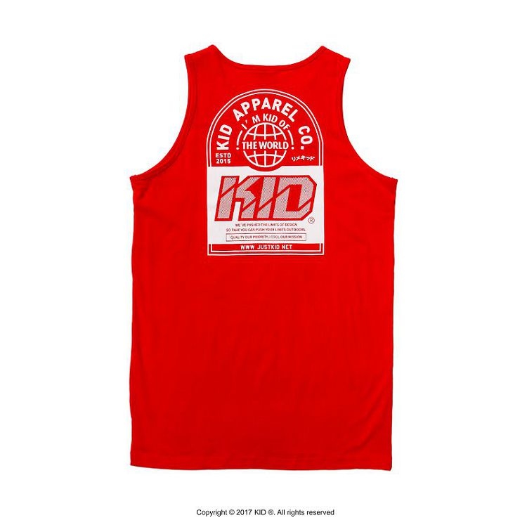 KID ® 年度標語背心 紅