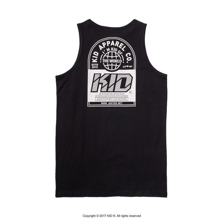 KID ® 年度標語背心 黑