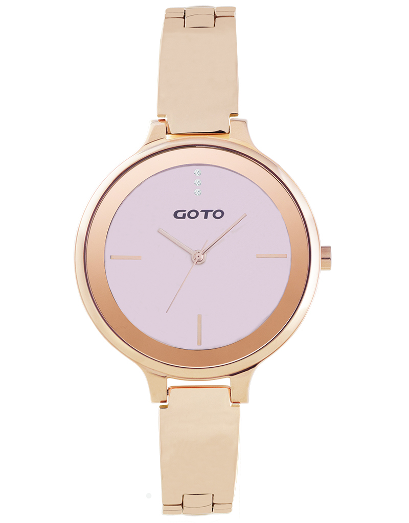 【GOTO】手飾風格腕錶 070系列 GS0070B-44841玫粉 現代鐘錶