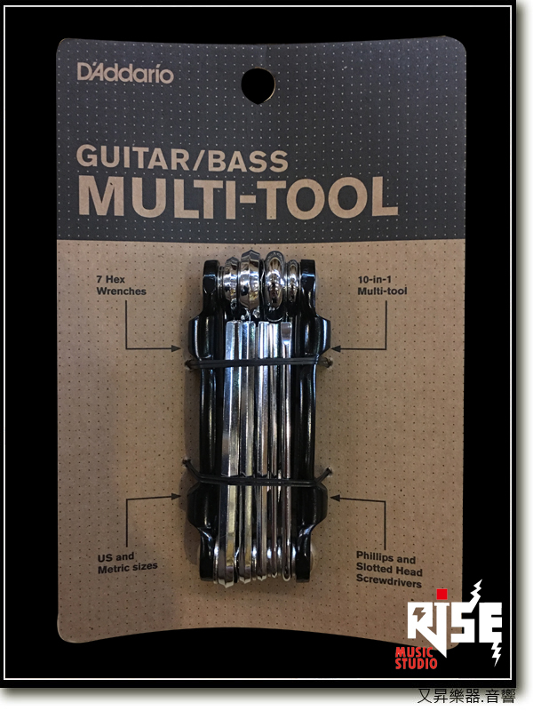 Daddario Planet Waves PW-GBMT-01 吉他/貝斯 隨身調整工具組