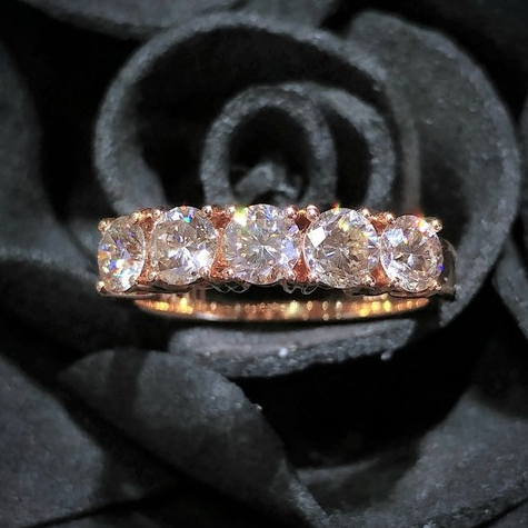 18K Rose Gold 1.16ct Diamond Ring