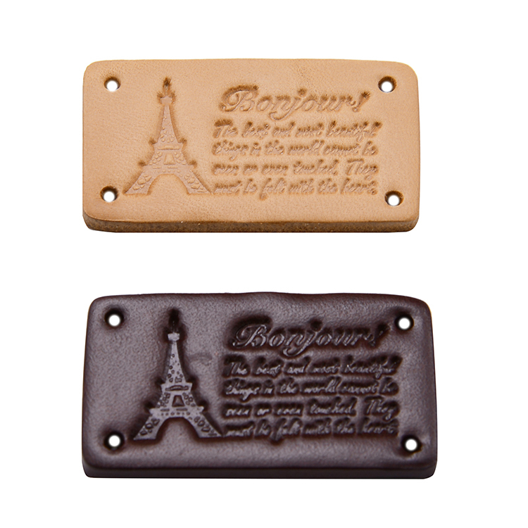 巴黎鐵塔真皮皮標/個