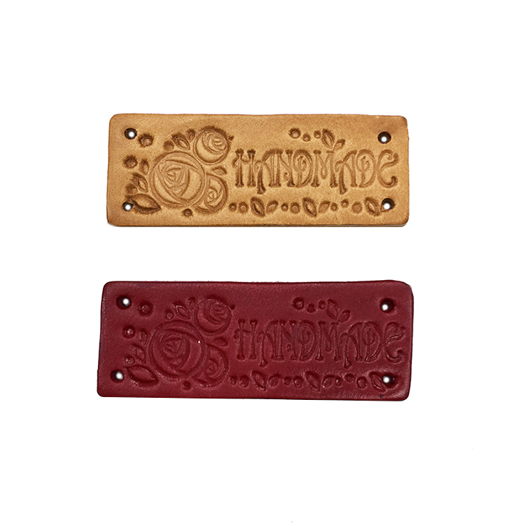 玫瑰真皮皮標/個