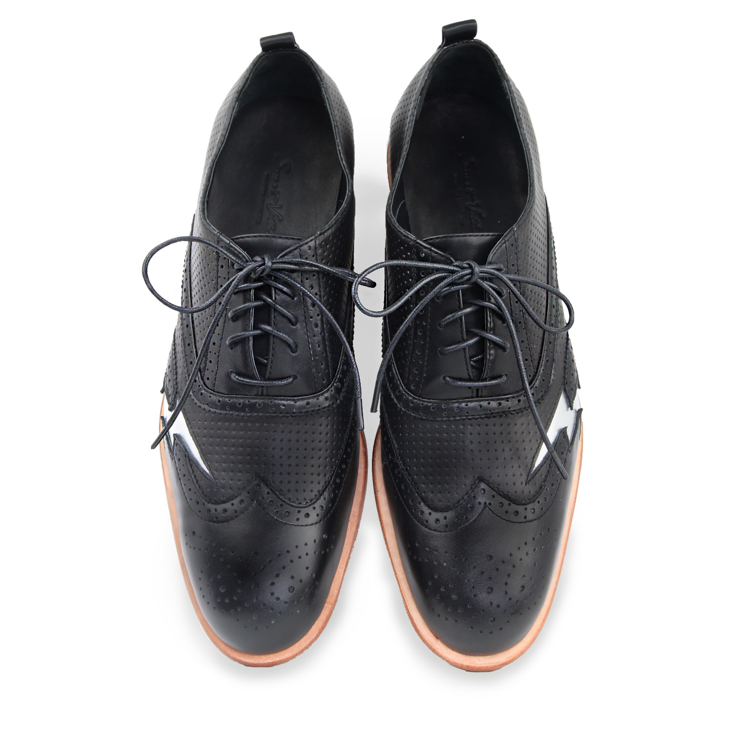 Oxford leather  Shoes Lightning M1186 Black