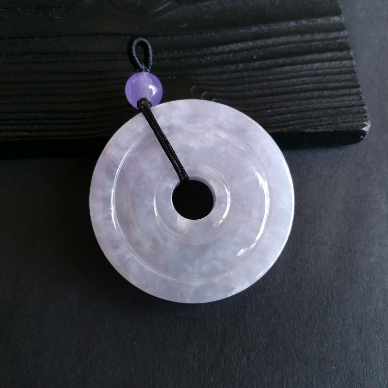 J809 冰紫羅蘭平安扣 (42.9mm直徑)