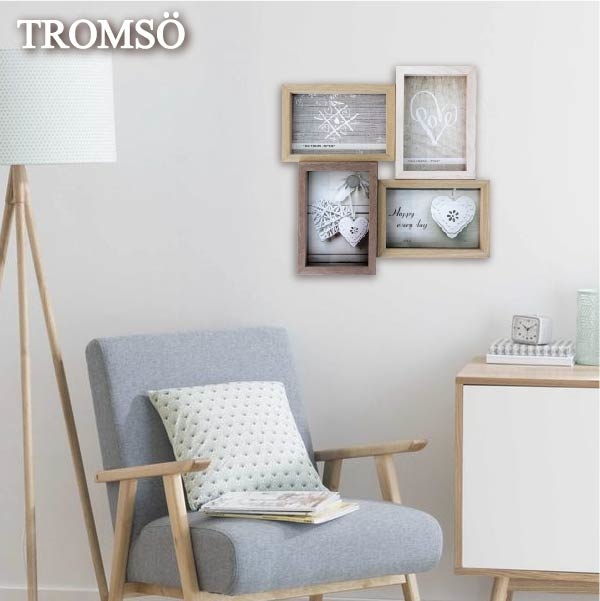 德卡實木皮立體積木4入相框組