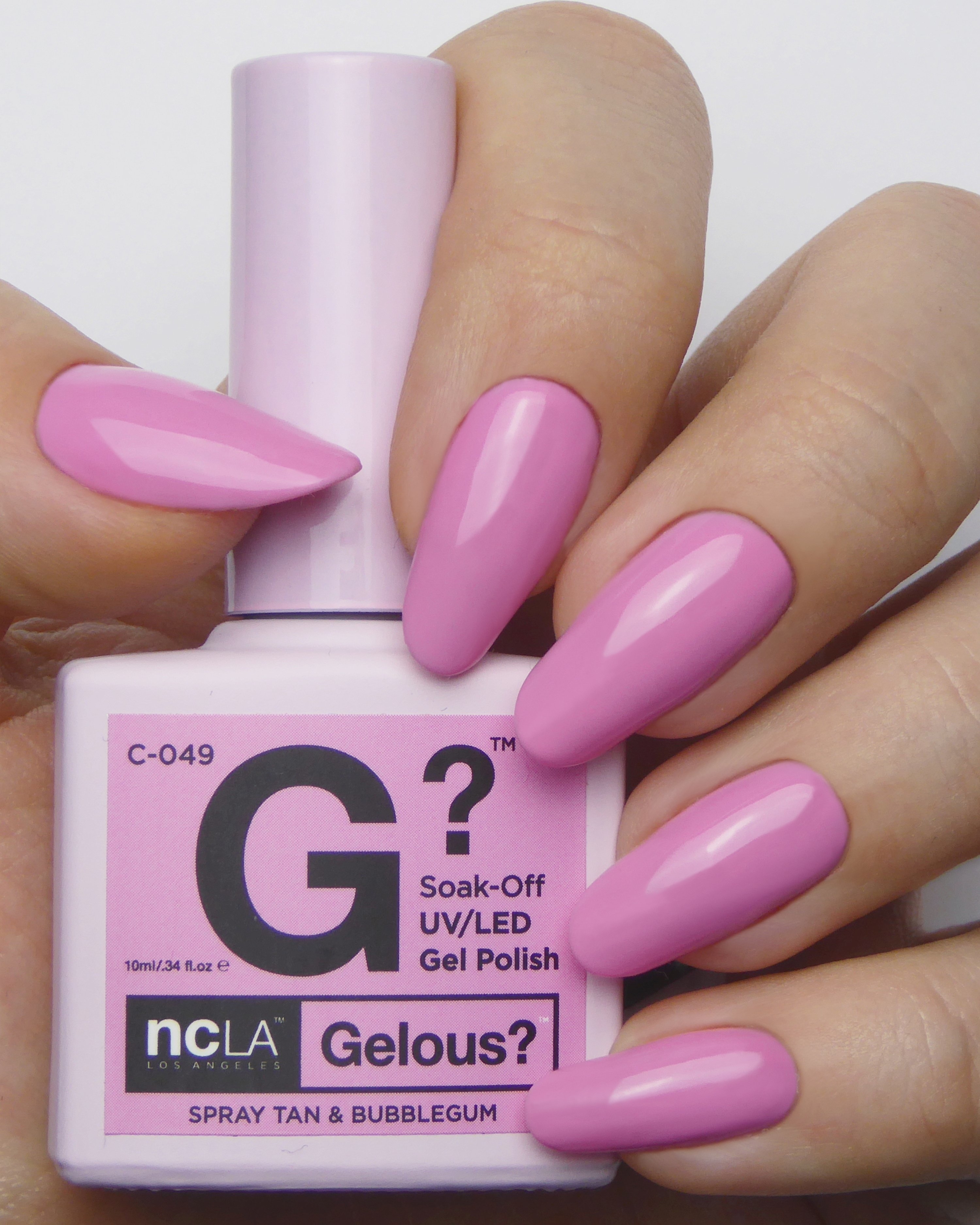 NCLA Gelous 天然無毒Gel甲油C-049 Spray Tan & Bubblegum Gel