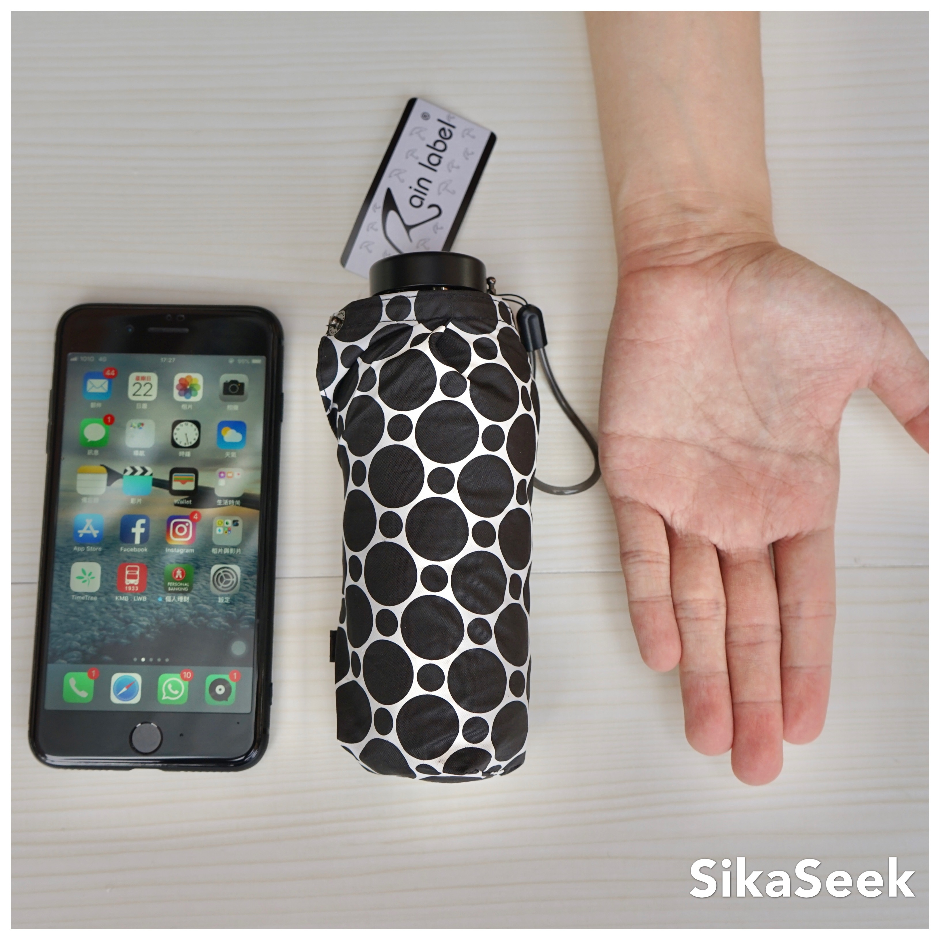 女性專用-輕巧超潑水防遮光防紫外光遮傘 「遮傘界掌心雷   一把手掌咁細既傘」【30年香港老字號 98%以上遮光 99%以上防紫外光】