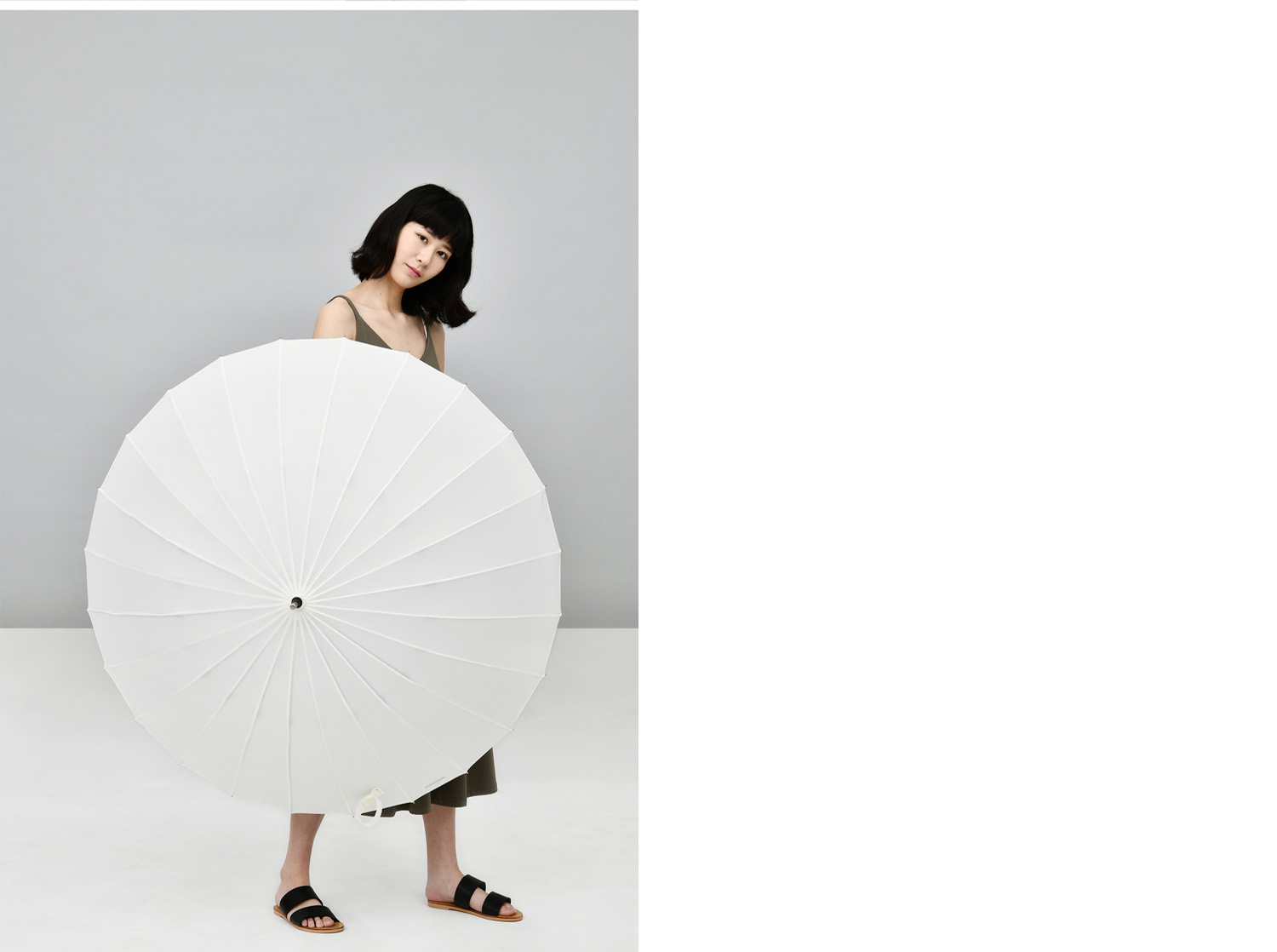 白T般24骨楓木直傘